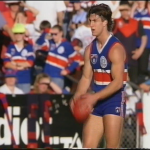 Luke Beveridge from 1994 Round 23, Footscray v Melbourne HSV 7 4th qtr @ 01.41.25